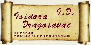 Isidora Dragosavac vizit kartica